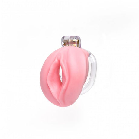 Pussyfyer Pink Pussy Chastity Cage - Adult Toys