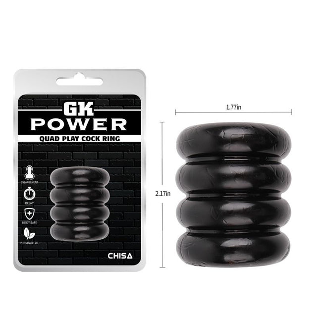 Quadplay Cock Ring Double Stimulation Cock Ring - Adult Toys