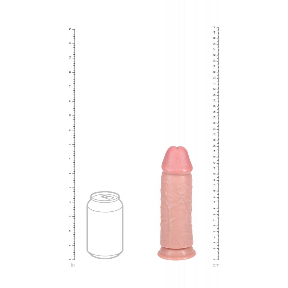 REALROCK 20cm Extra Thick Realistic Dildo with Suction Cup β Flesh - DONGS