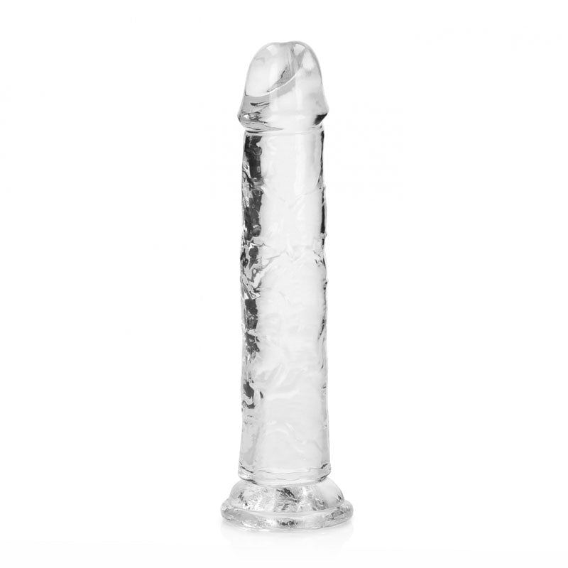 RealRock 7 Inch Straight Clear Dildo with Suction Cup β Shots Toys - DONGS
