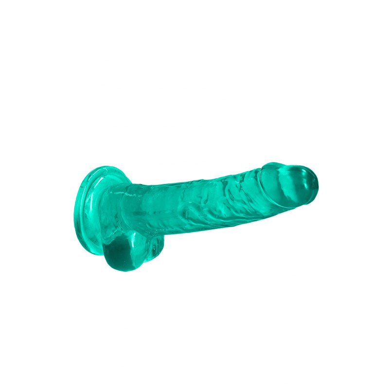 REALROCK 7'' Realistic Dildo With Balls - Turquoise - DONGS