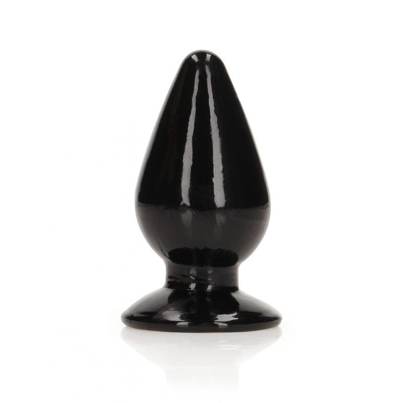 REALROCK 9 cm Anal Plug - Black - Black 9 cm (3.5'') Butt Plug - Anal Toys