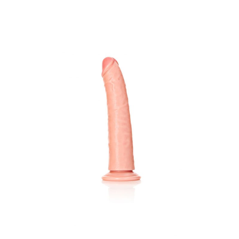 REALROCK Realistic Slim Dildo with Suction Cup - (8'') - DONGS