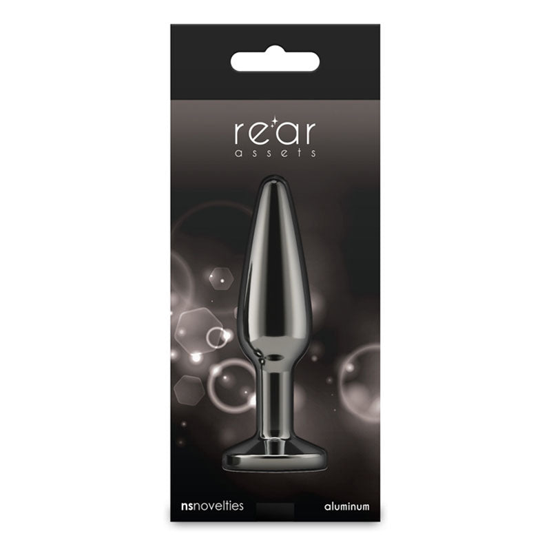 Rear Assets Tapered - Medium - Gunmetal - ANAL TOYS