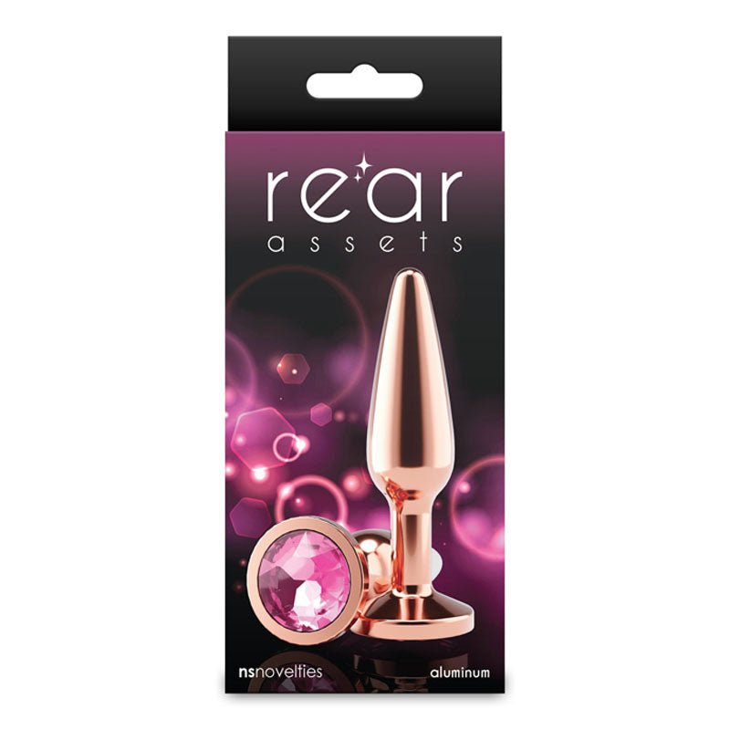 Rear Assets Tapered - Medium - Rose Gold - ANAL TOYS
