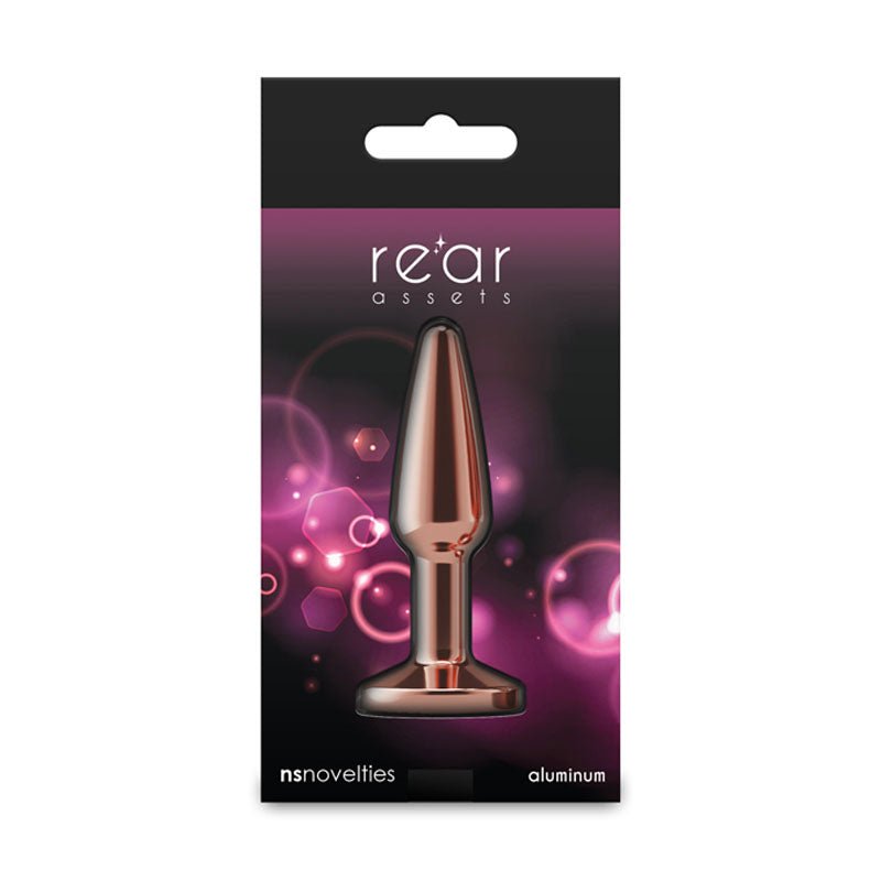 Rear Assets Tapered - Small - Rose Gold - ANAL TOYS