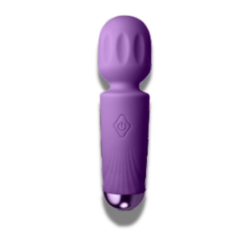 Rechargeable 16 Mode Silicone Mini Wand Violet Dream - Adult Toys
