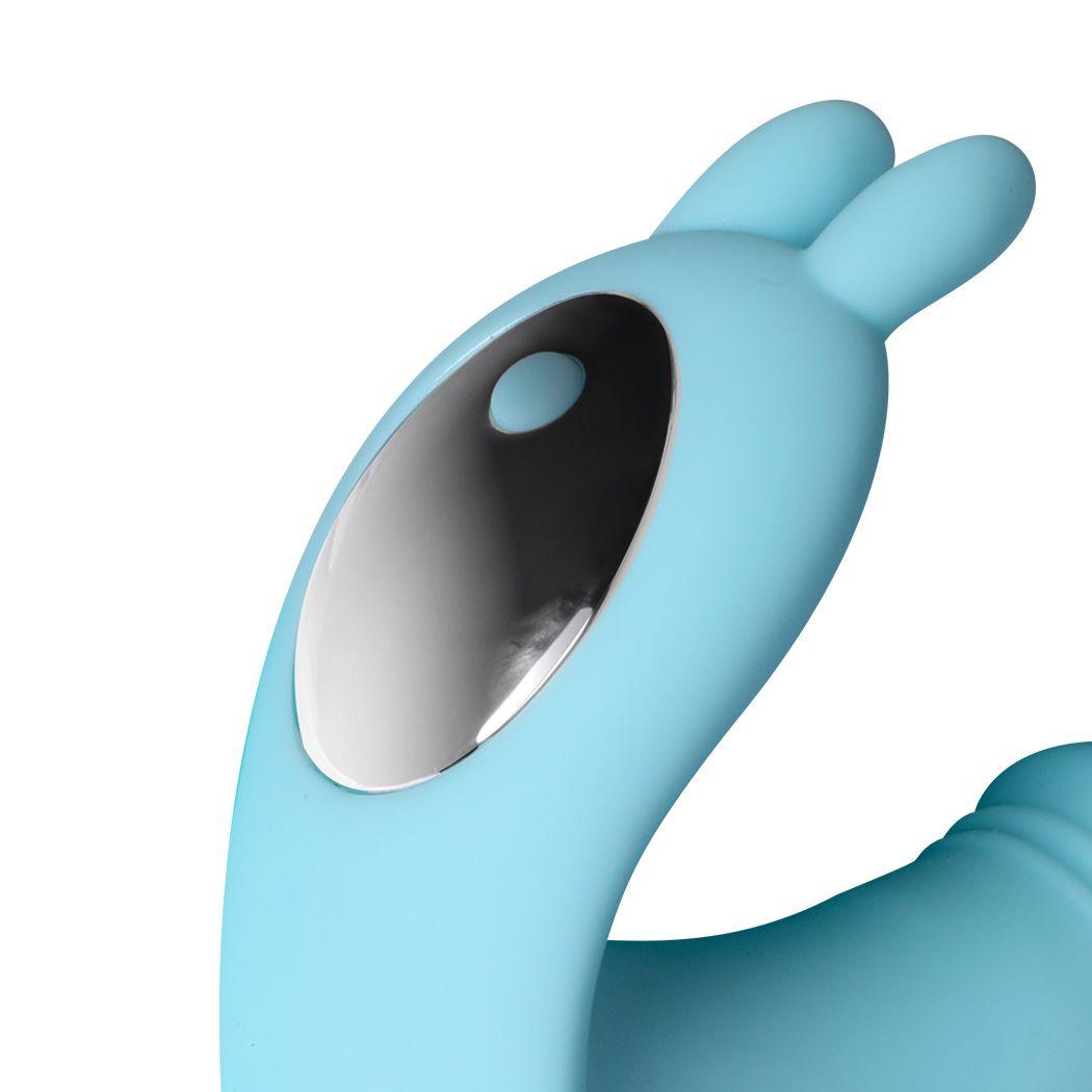 Rechargeable Rabbit Vibrator Wireless Control Blue - Naughty by Nature Adult Store