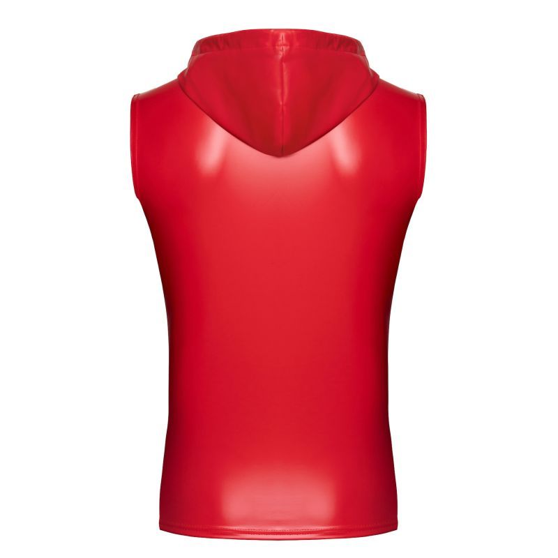 Red Ignite Hooded Vest - Lingerie