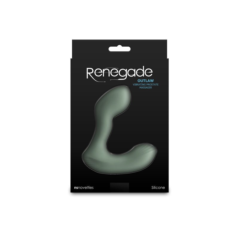Renegade Outlaw - Sage - Green Vibrating Prostate Massager - ANAL TOYS