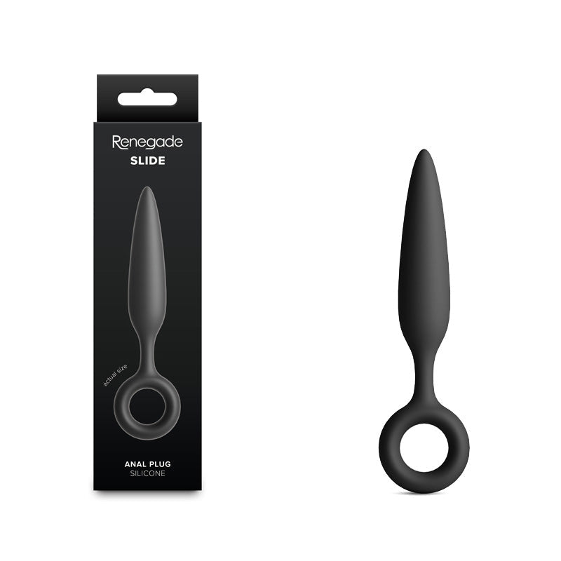 Renegade Slide Black Anal Plug 12.7 cm Premium Pleasure Accessory - ANAL TOYS