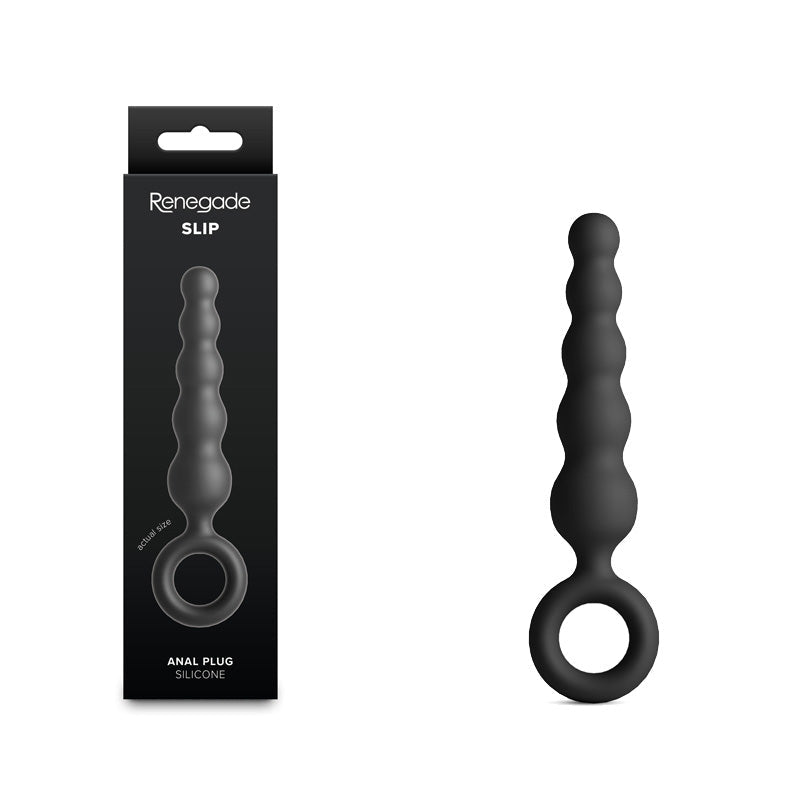 Renegade Slip Black Premium Silicone Anal Plug 12.7 cm - ANAL TOYS