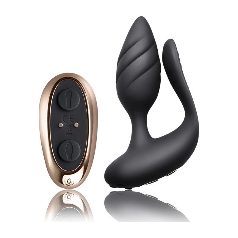 Rocks Off Cocktail Dual Stimulator β Remote Control Couples Vibrator - Adult Toys