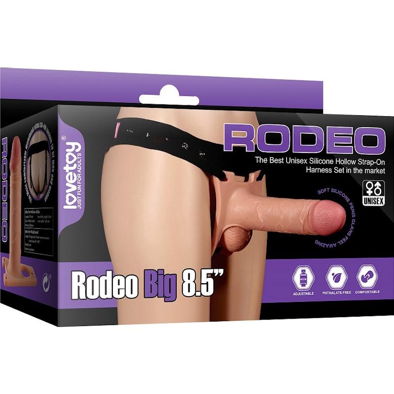 Rodeo Hollow Strap On Set 8.5in - Adult Toys