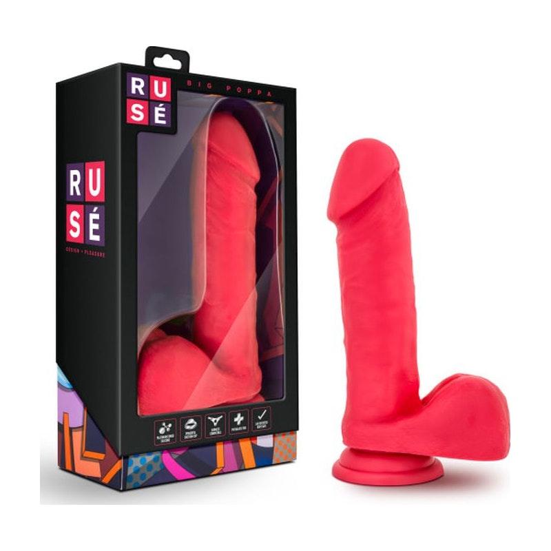 Ruse Big Poppa Cerise Dildo - Naughty by Nature Adult Store