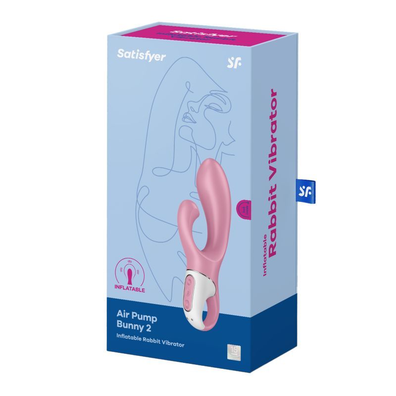 Satisfyer Air Pump Bunny 2 Pink - Adult Toys