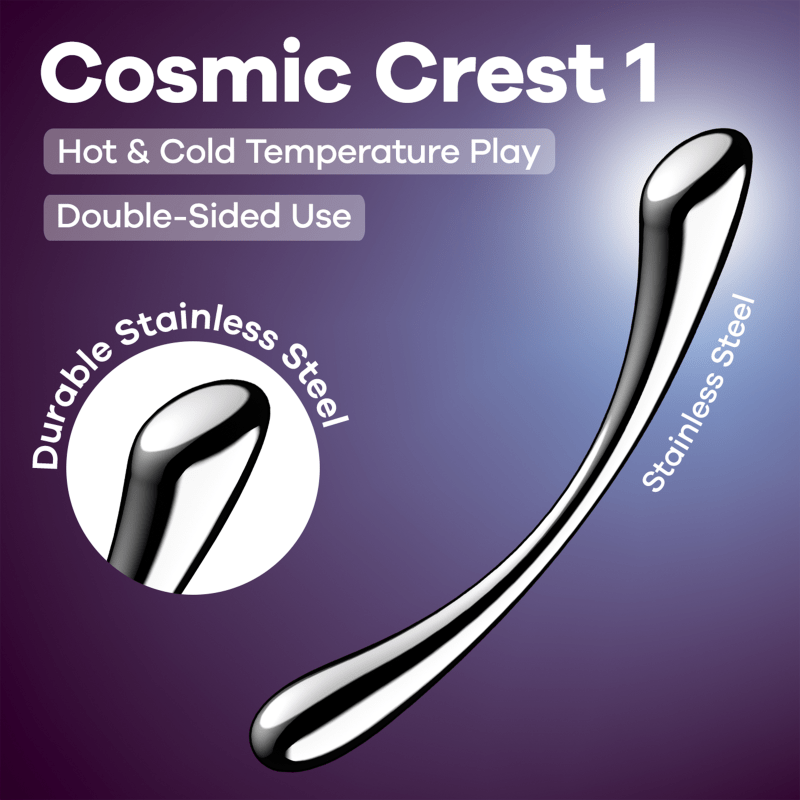 Satisfyer Cosmic Crest 1 Metal Dildo - Adult Toys