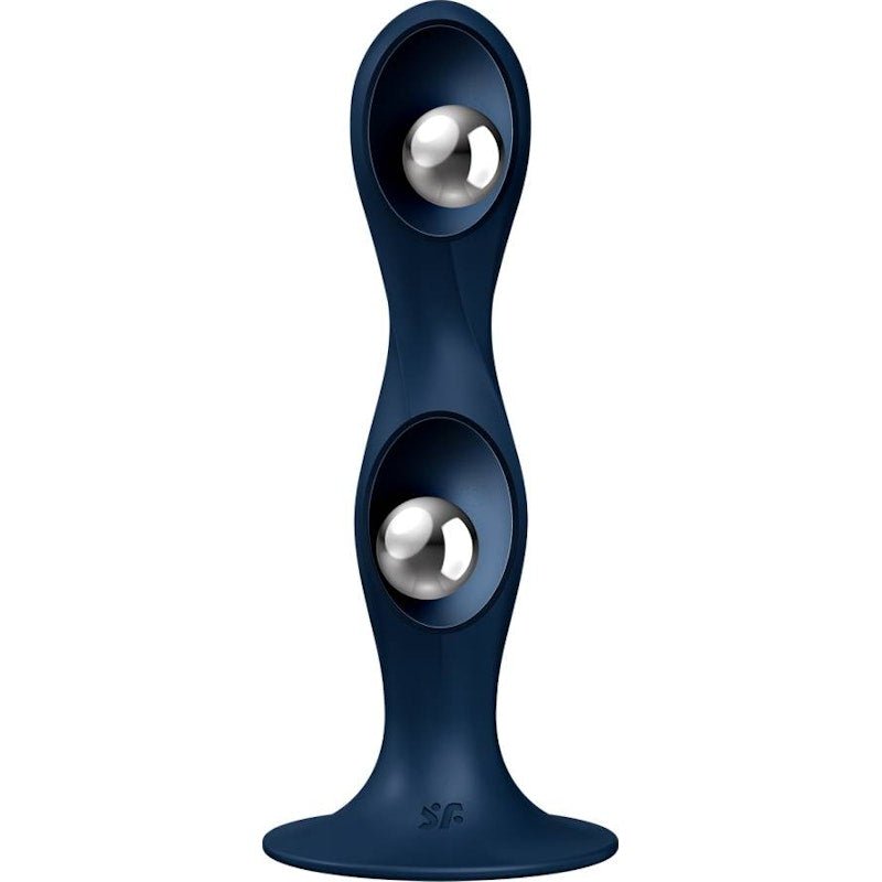 Satisfyer Double Ball - R Dildo Blue - Adult Toys