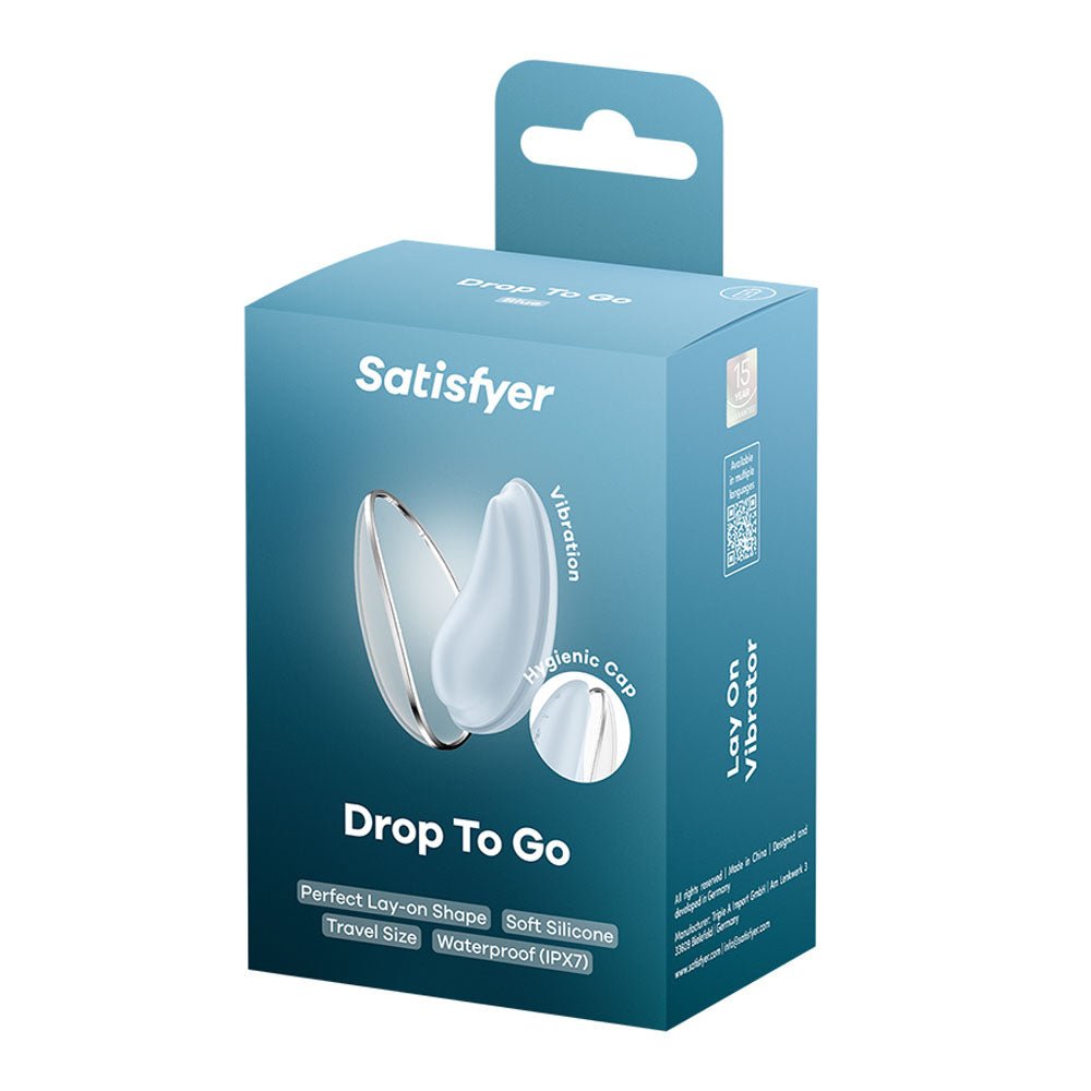 Satisfyer Drop To Go - Blue Rechargeable Clitoral Stimulator - STIMULATORS - PREMIUM
