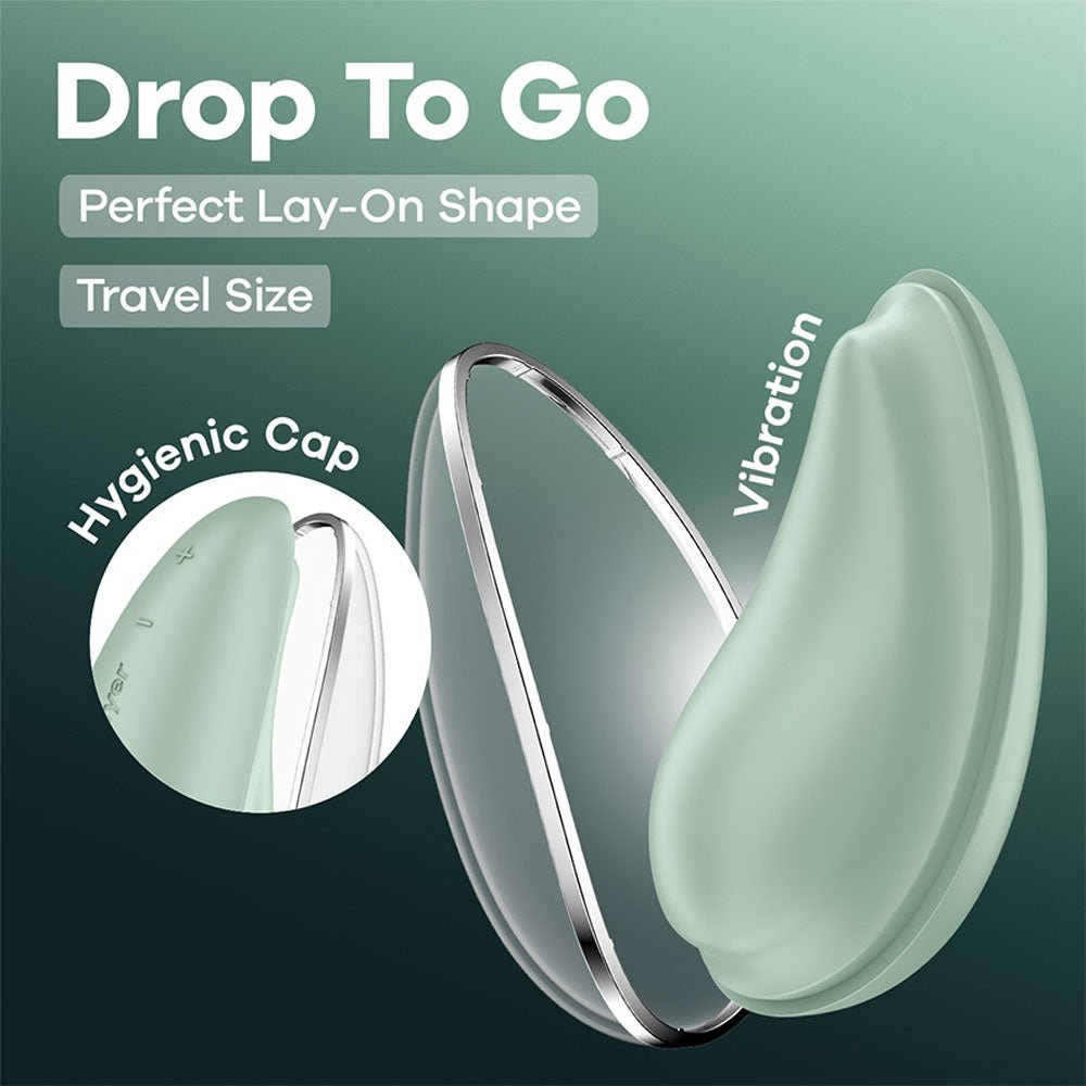 Satisfyer Drop To Go - Mint Green Clitoral Stimulator - STIMULATORS - PREMIUM