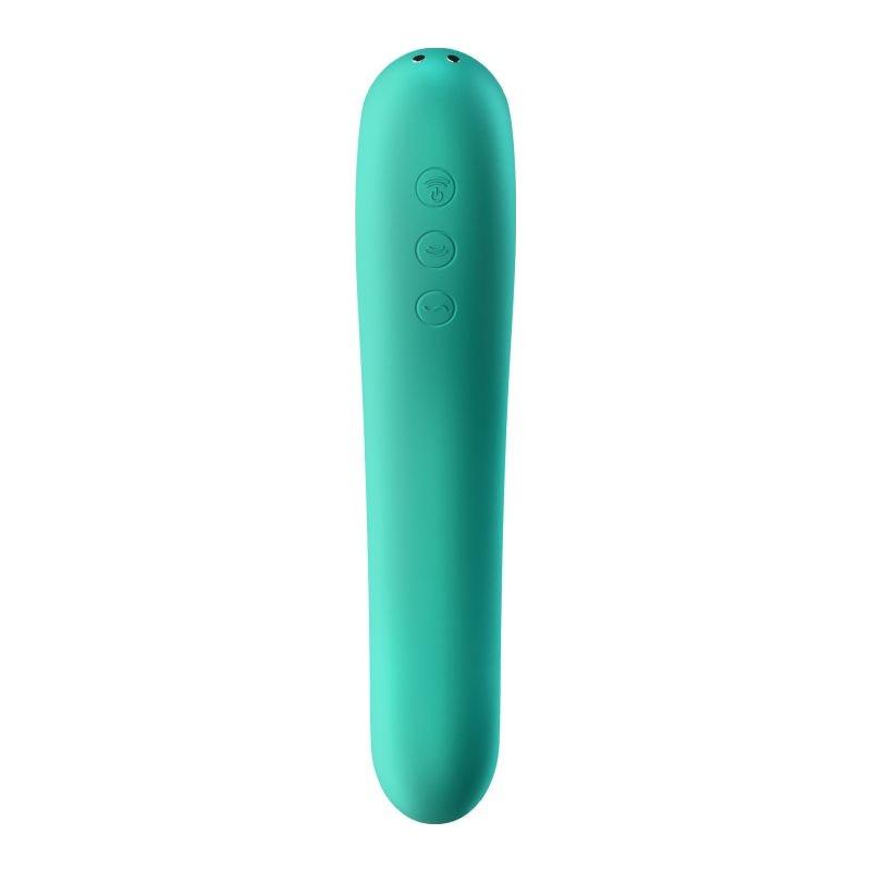 Satisfyer Dual Kiss Green - Adult Toys