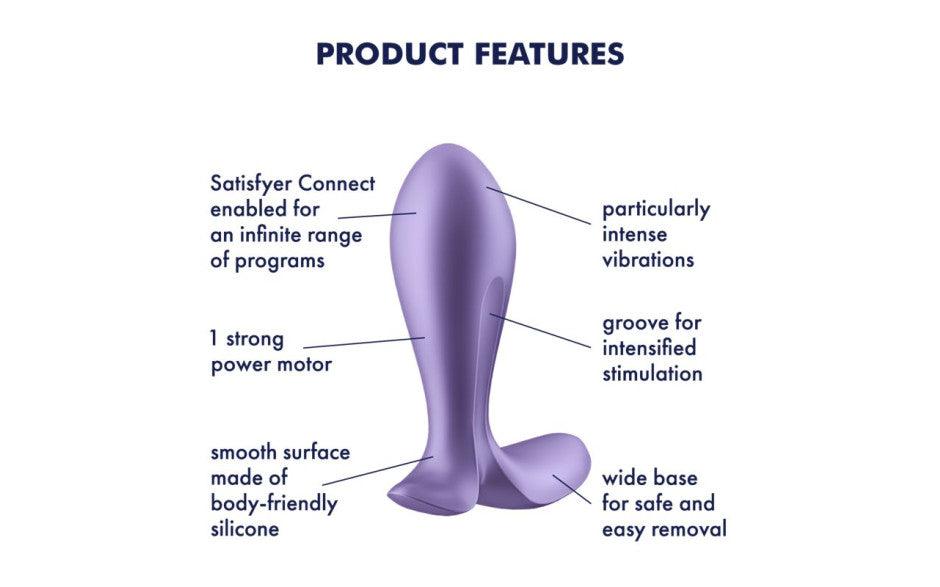 Satisfyer Intensity Plug Purple - Adult Toys