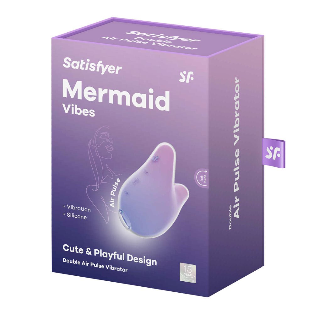 Satisfyer Mermaid Vibes - Violet/Pink - Air Pulse Stimulator - AIR PULSATION - PREMIUM