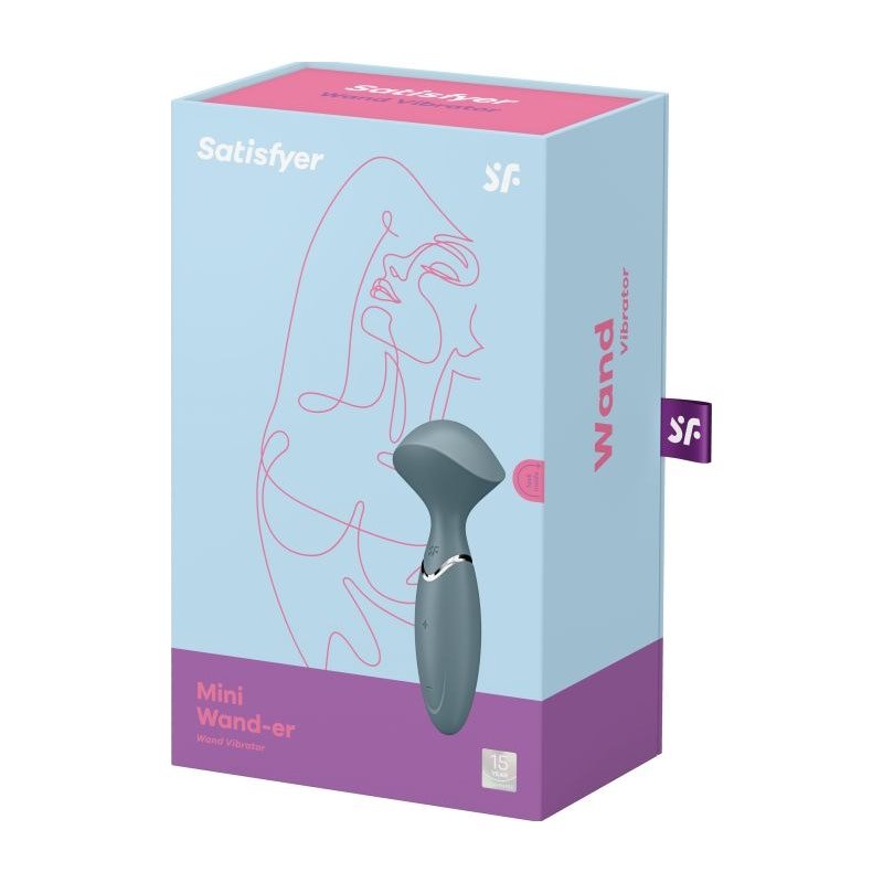 Satisfyer Mini Wand - er Stone Grey - Adult Toys