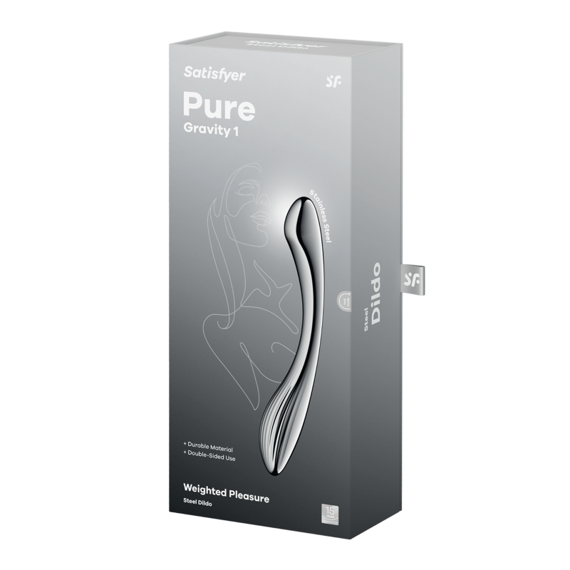 Satisfyer Pure Gravity 1 Metal Dildo - Adult Toys