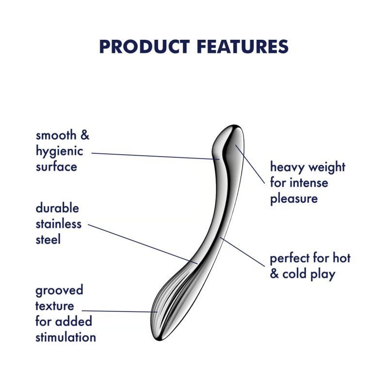 Satisfyer Pure Gravity 1 Metal Dildo - Adult Toys