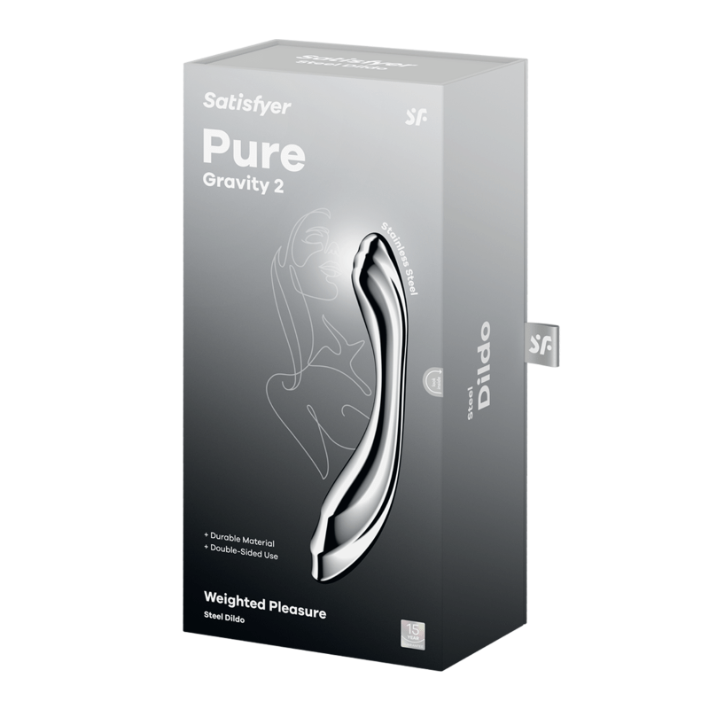 Satisfyer Pure Gravity 2 Metal Dildo - Adult Toys