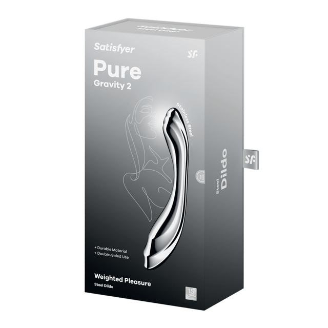 Satisfyer Pure Gravity 2 Metal Dildo - Adult Toys