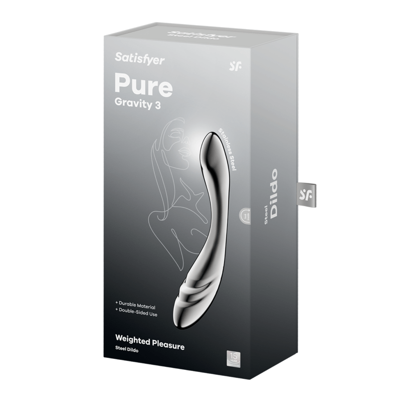 Satisfyer Pure Gravity 3 Metal Dildo - Adult Toys