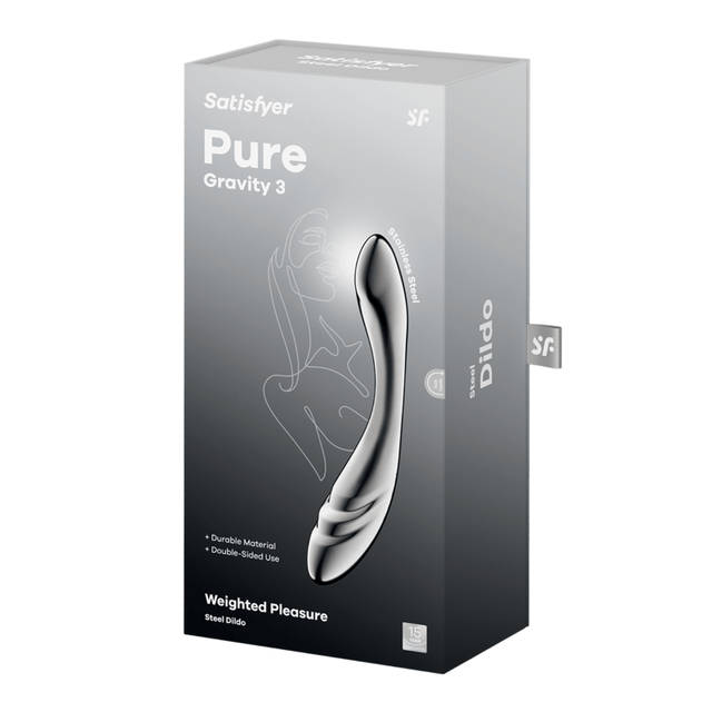 Satisfyer Pure Gravity 3 Metal Dildo - Adult Toys
