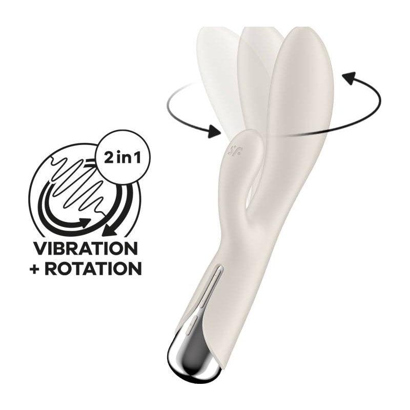 Satisfyer Spinning Rabbit 1 Beige - Adult Toys
