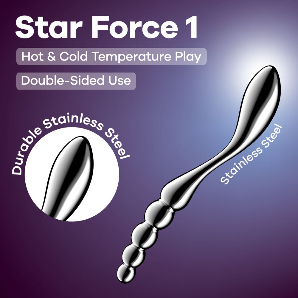 Satisfyer Star Force 1 Metal Dildo - Adult Toys
