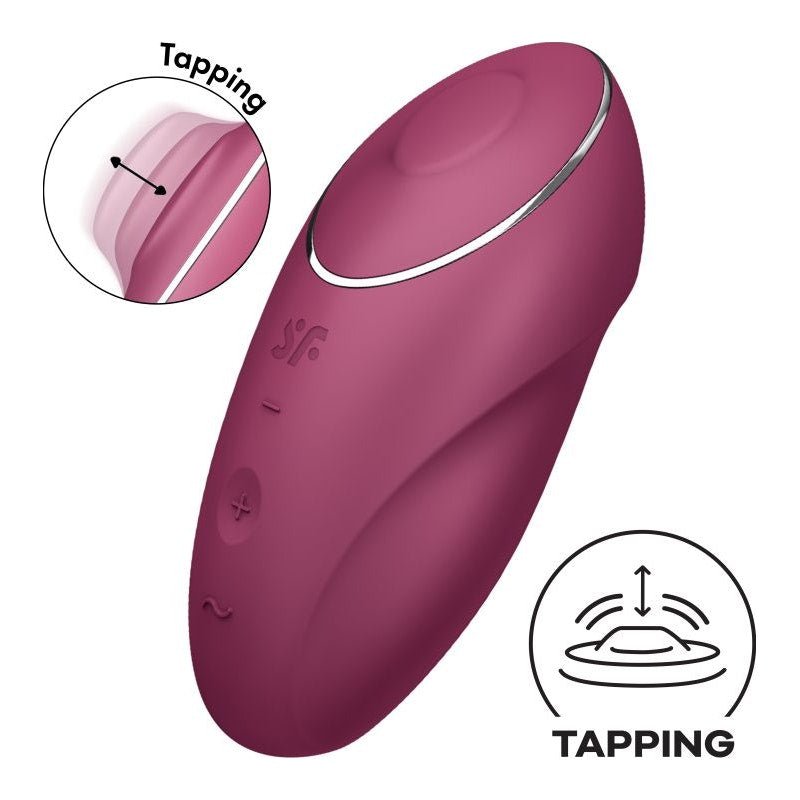 Satisfyer Tap and Climax 1 Red - Adult Toys
