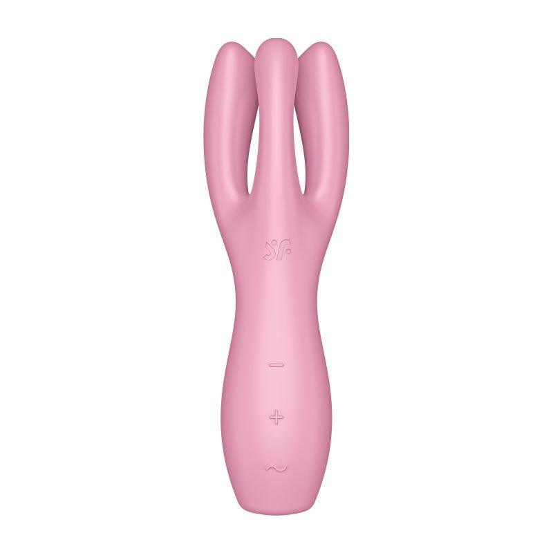 Satisfyer Threesome 3 Layon Vibrator Pink - Adult Toys