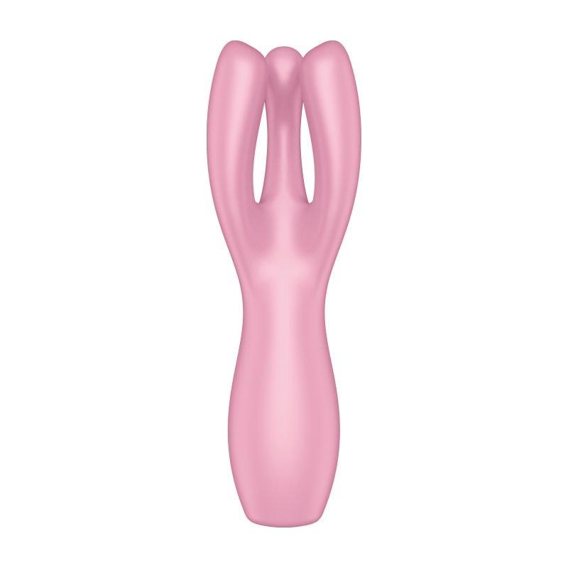 Satisfyer Threesome 3 Layon Vibrator Pink - Adult Toys