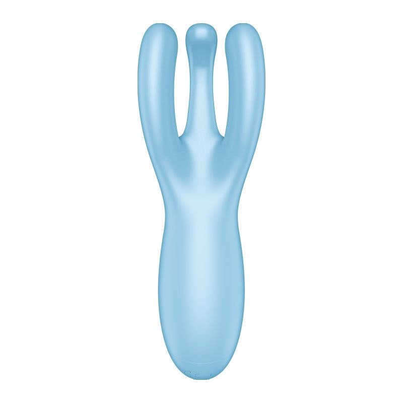 Satisfyer Threesome 4 Connect App Layon Vibrator Blue - Adult Toys