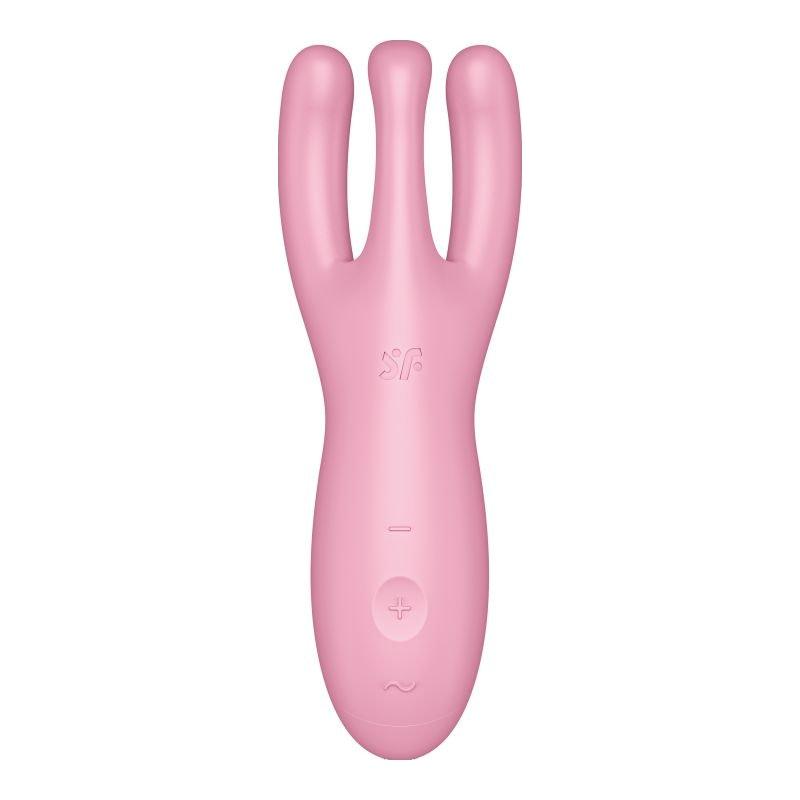 Satisfyer Threesome 4 Connect App Layon Vibrator Pink - Naughty by Nature Adult Store