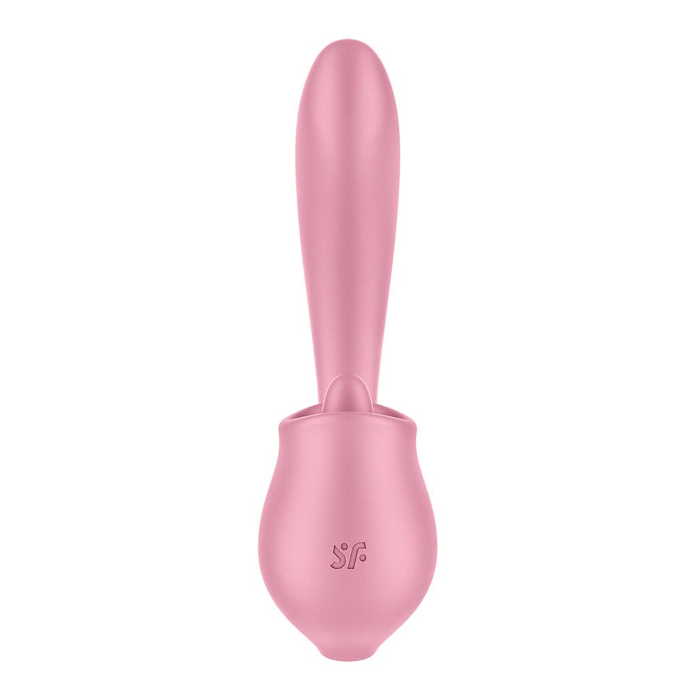 Satisfyer Tongue Genius - Pink Vibrator with Flicking Clit Stimulator - VIBRATORS - PREMIUM