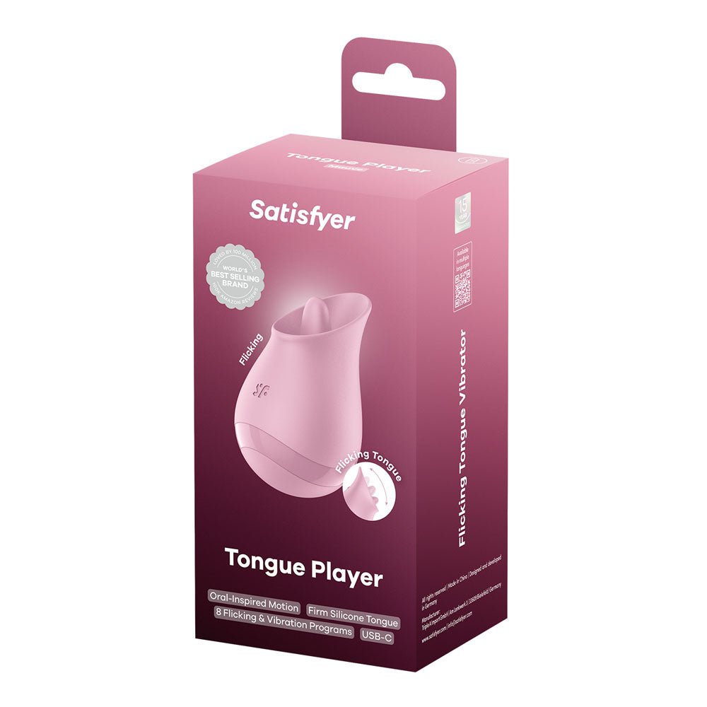 Satisfyer Tongue Player - Pink Flicking Stimulator - STIMULATORS - PREMIUM