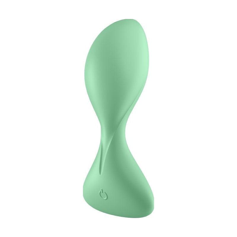 Satisfyer Trendsetter Connect App Vibrating Anal Plug Light Green - Adult Toys