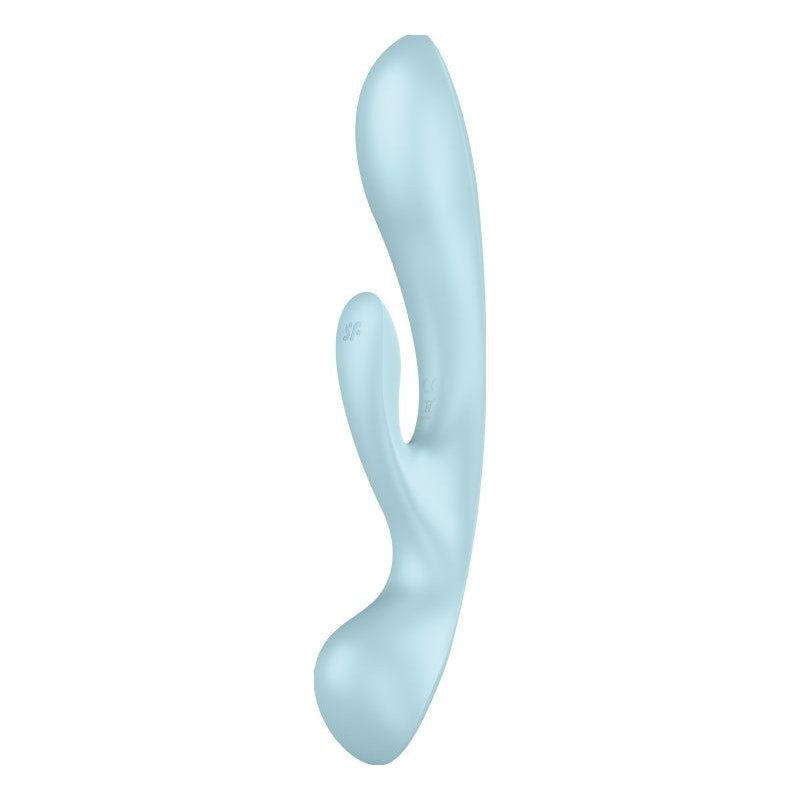 Satisfyer Triple Oh Light Blue - Adult Toys