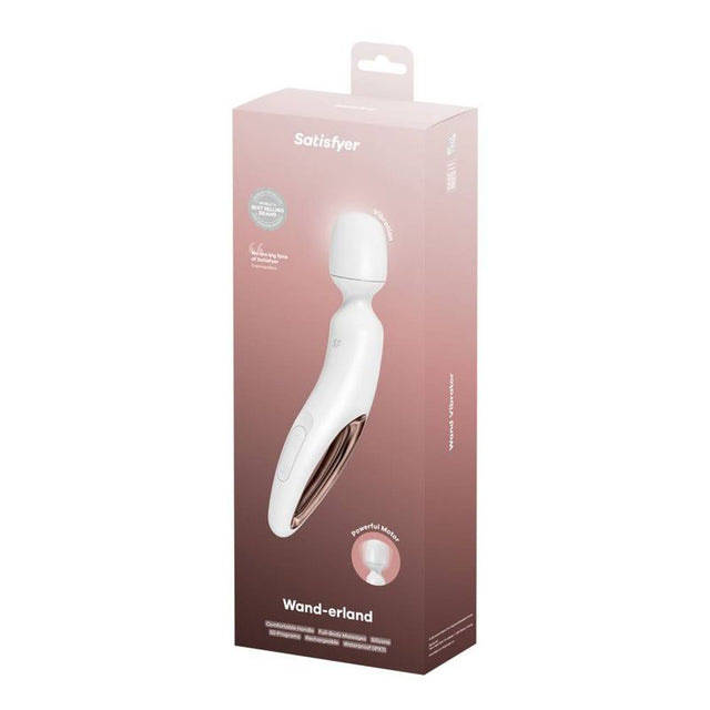 Satisfyer Wand - erland 50 Mode White Body Wand - Adult Toys