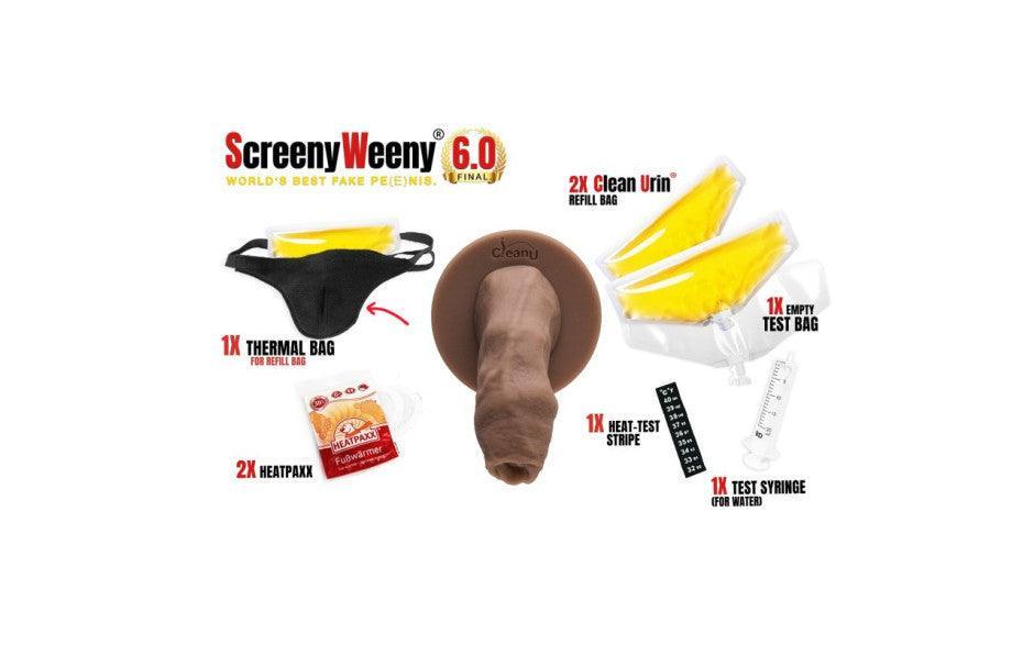 Screeny Weeny 6.0 Uncut Latino Brown - Naughty by Nature Adult Store