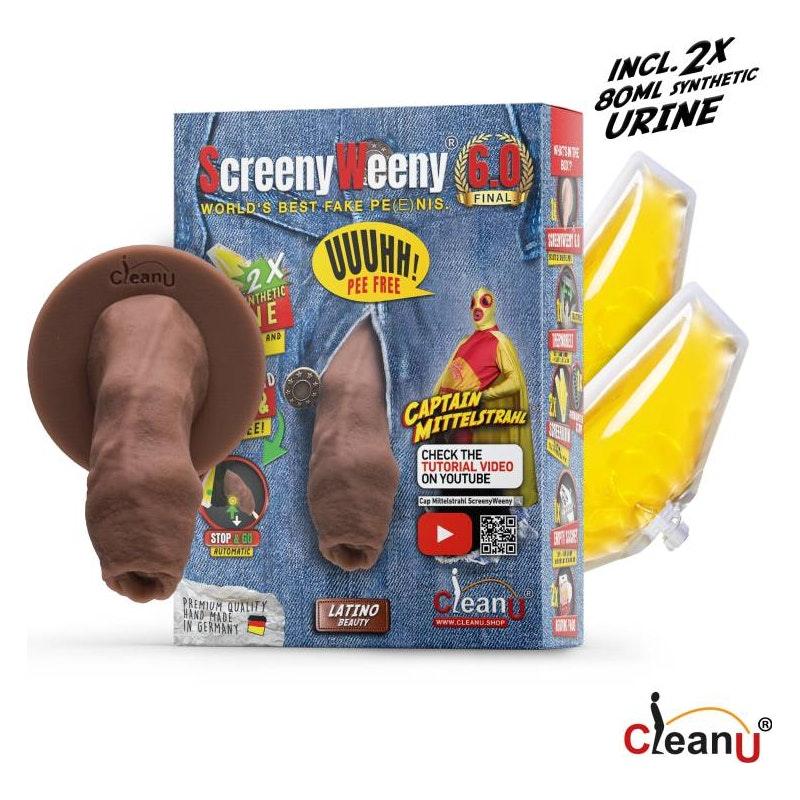 Screeny Weeny 6.0 Uncut Latino Brown - Naughty by Nature Adult Store