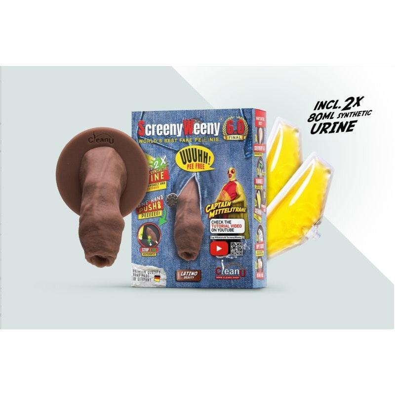 Screeny Weeny 6.0 Uncut Latino Brown - Naughty by Nature Adult Store