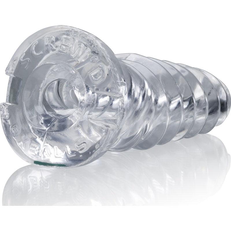 ScrewD Super Squish Corkscrew Jackoff Toy Clear - Naughty by Nature Adult Store